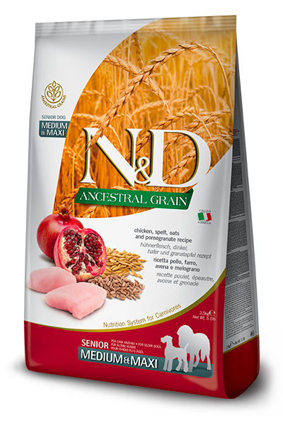 Farmina N&D Ancestral Chicken & Pomegranate Senior Medium & Maxi 12 Kg