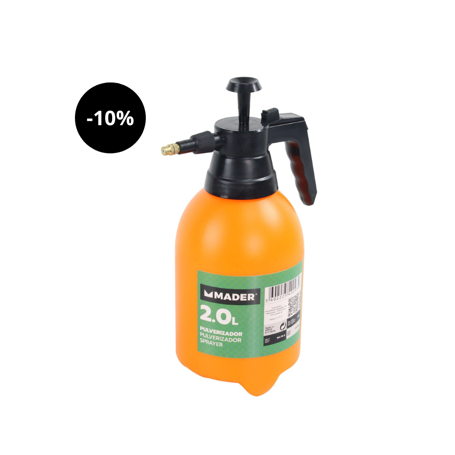 Pulverizador de 2 litros, boquilla de latón 