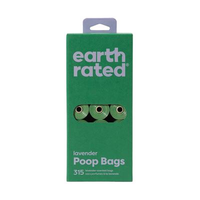 Earth Rated 21 Rolos de Sacos Dejetos Lavanda