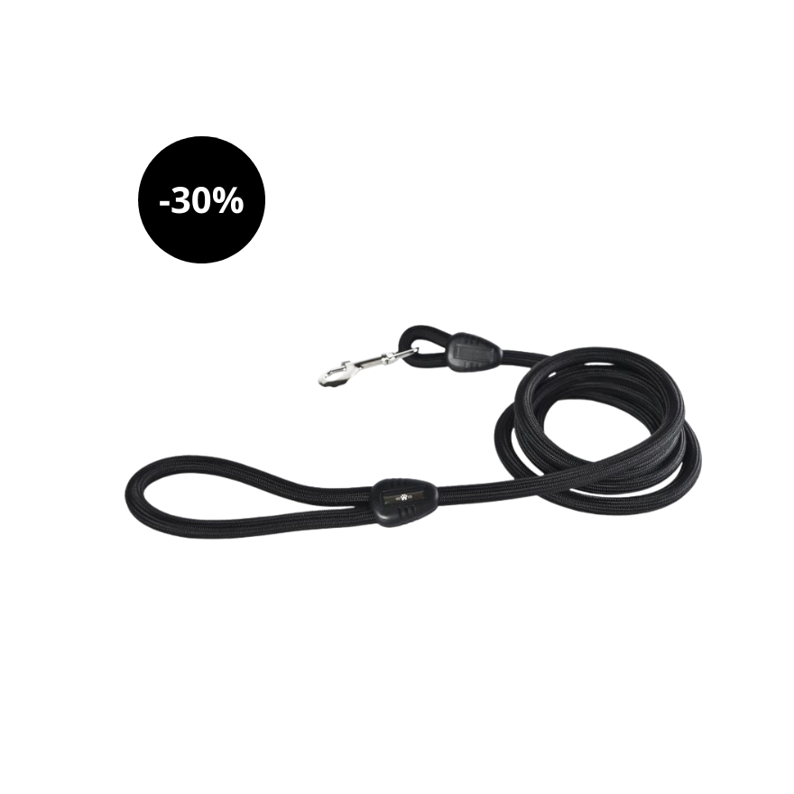 Trela Corda Nylon Preta