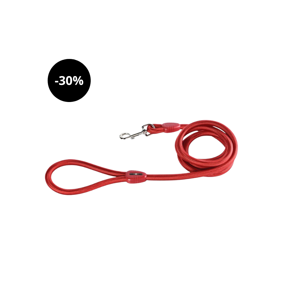 Trela Corda Nylon Vermelha