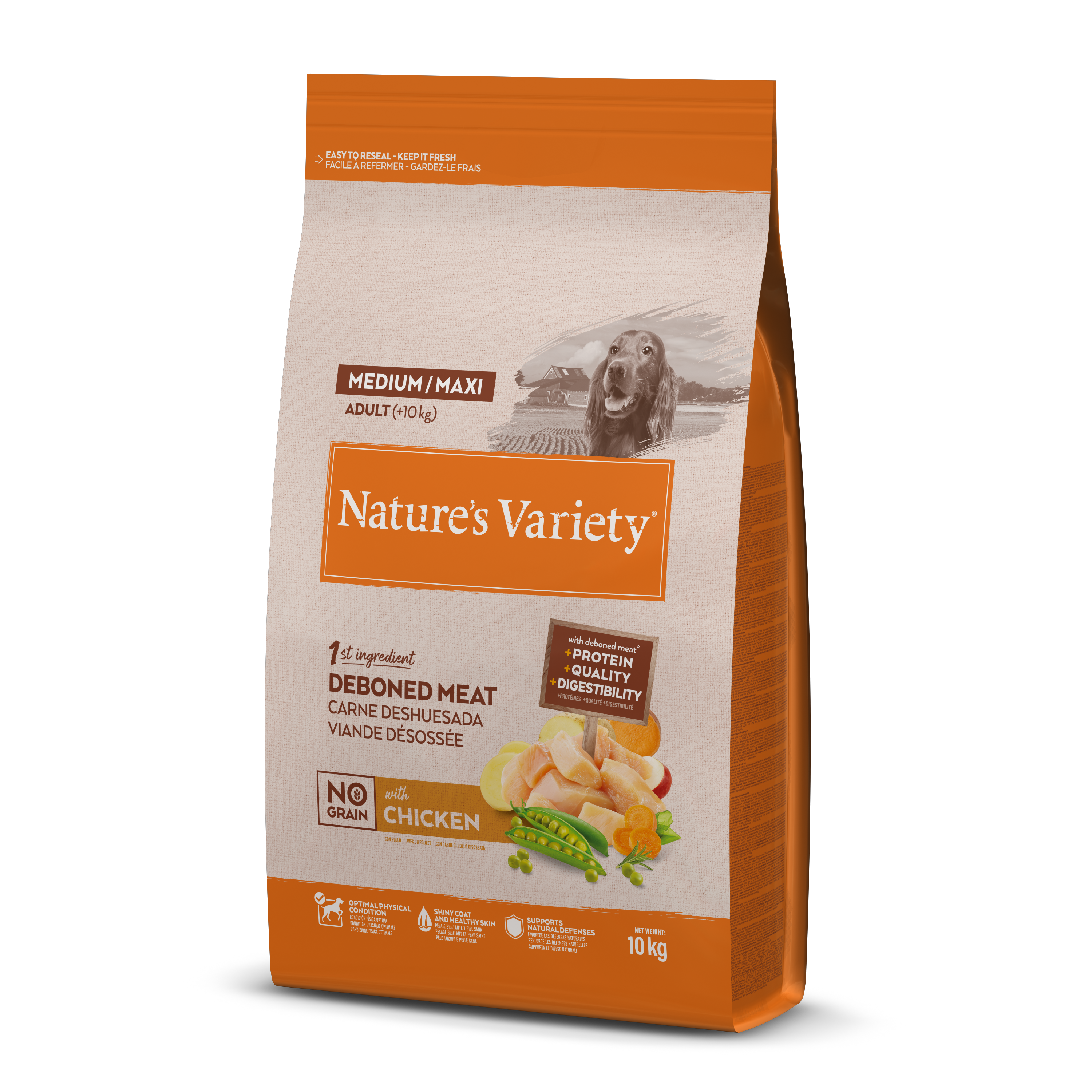 Nature's Variety Sin Granos Mediano/Maxi Pollo Adulto 