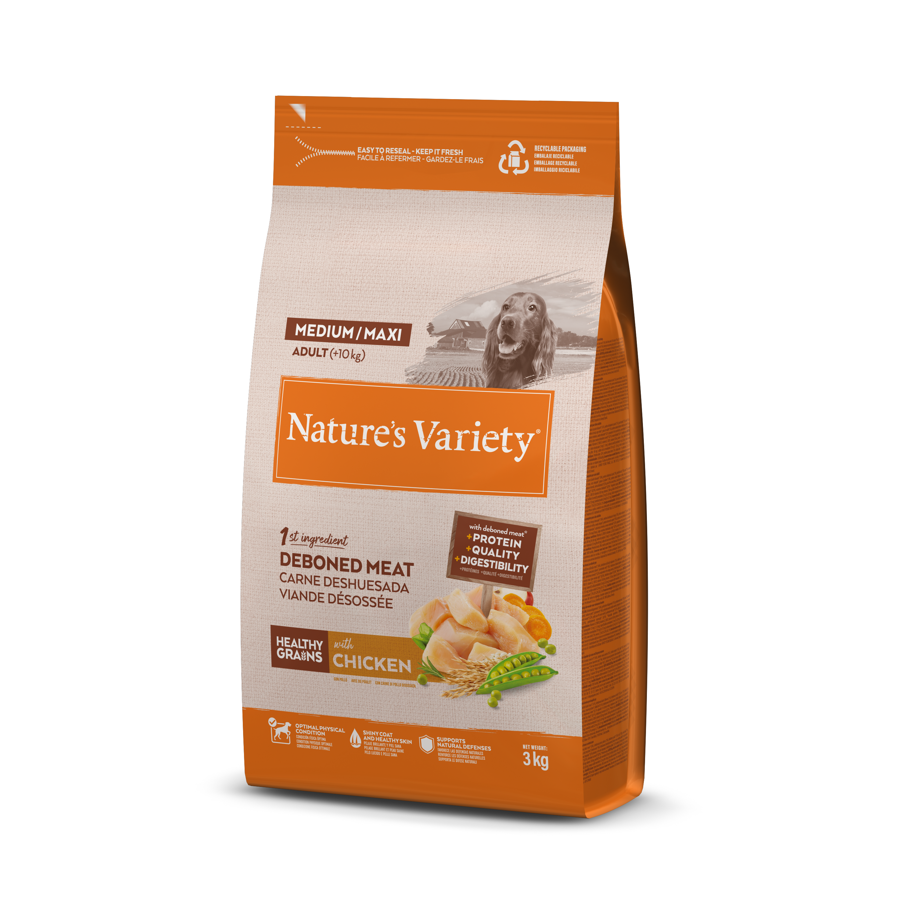 Nature's Variety Healthy Grains Mediano/Maxi Adulto con Pollo