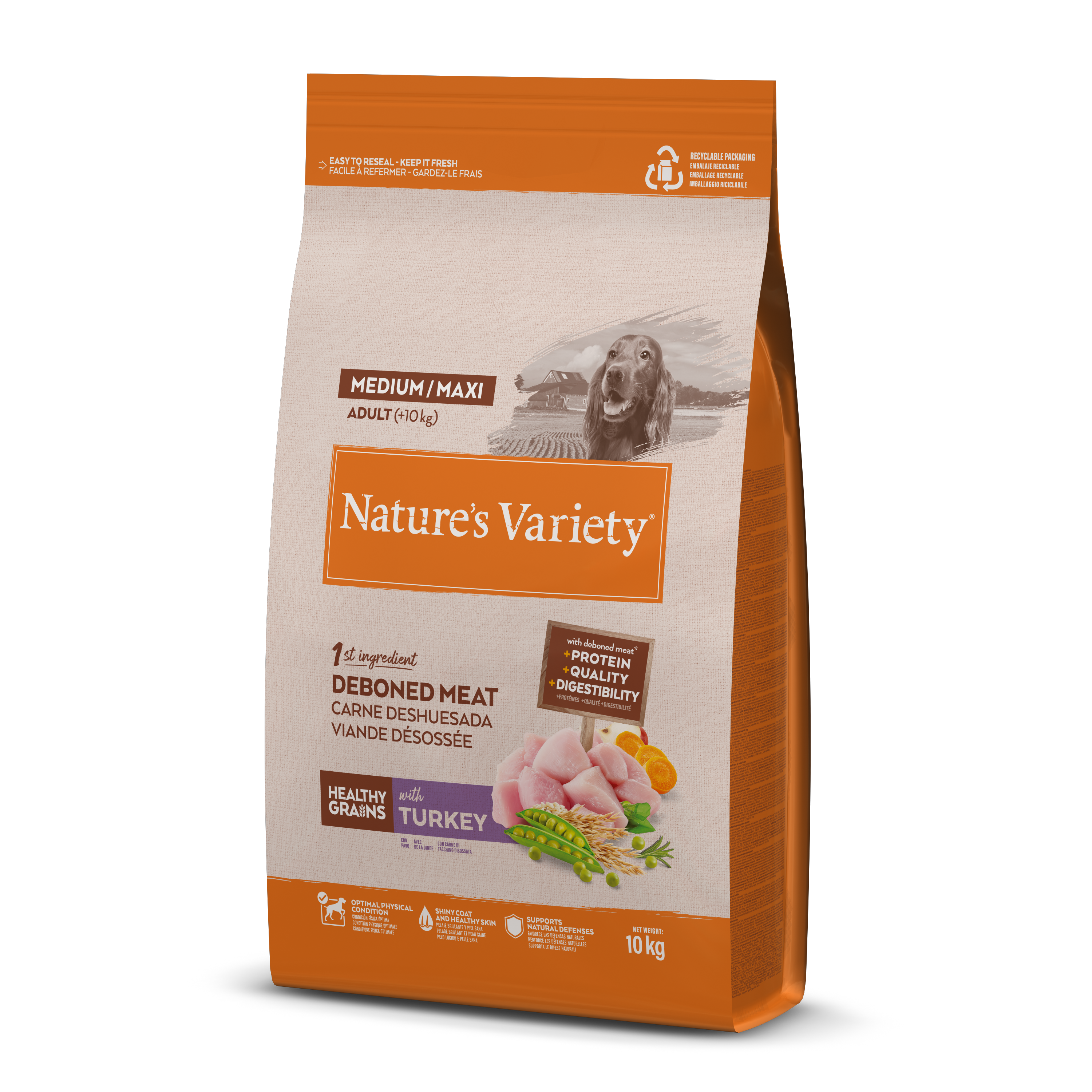 Nature's Variety Healthy Grains Mediano/Maxi Adulto con Pavo