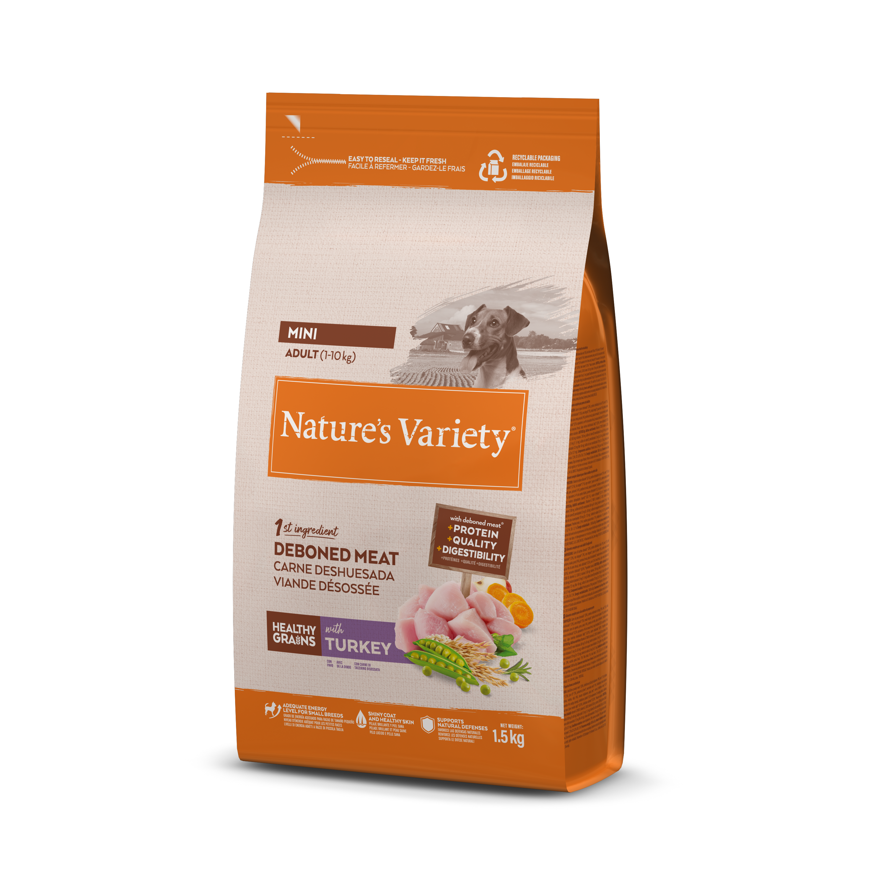 Nature's Variety Healthy Grains Mini Adulto con Pavo