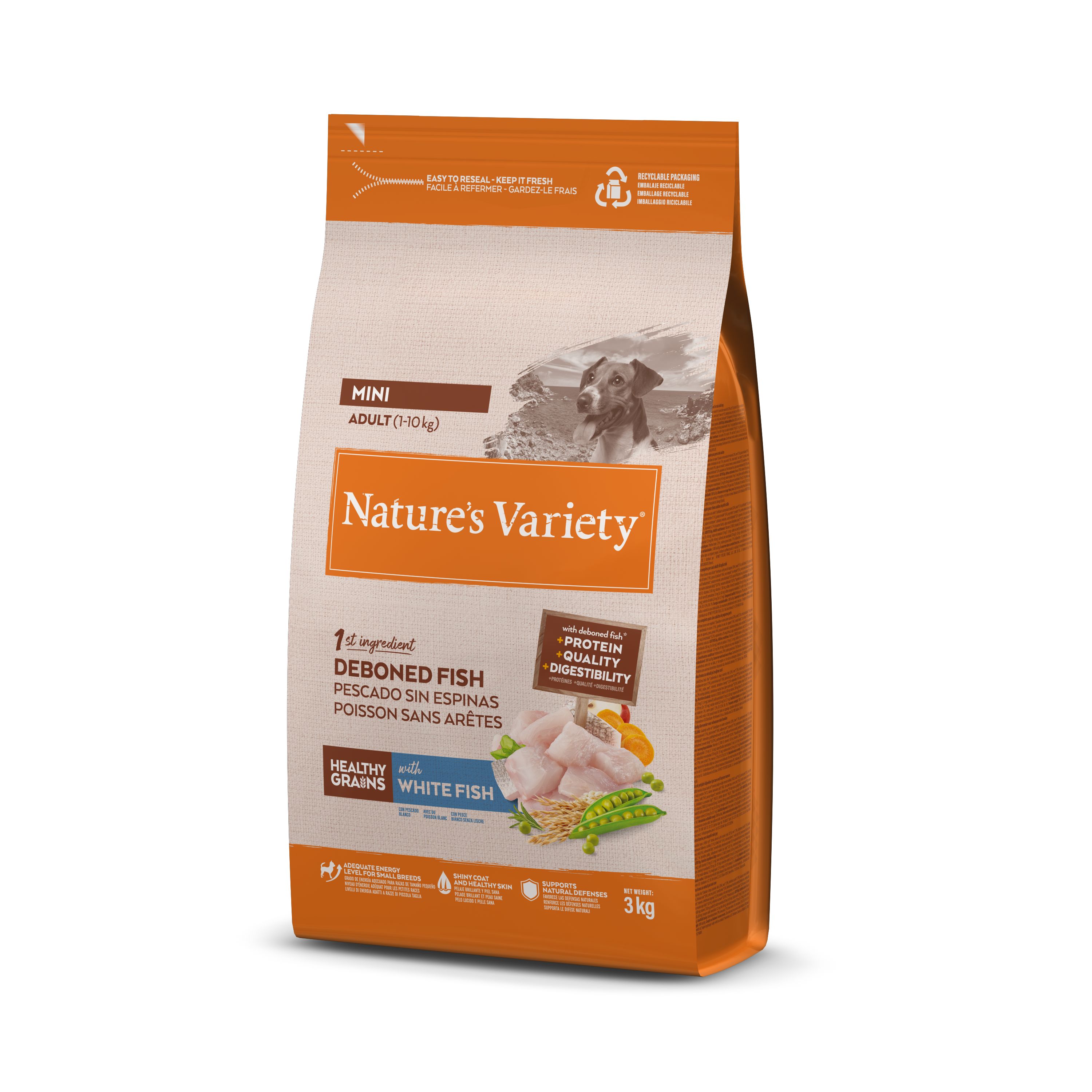 Nature's Variety Healthy Grains Mini Adulto com Peixe