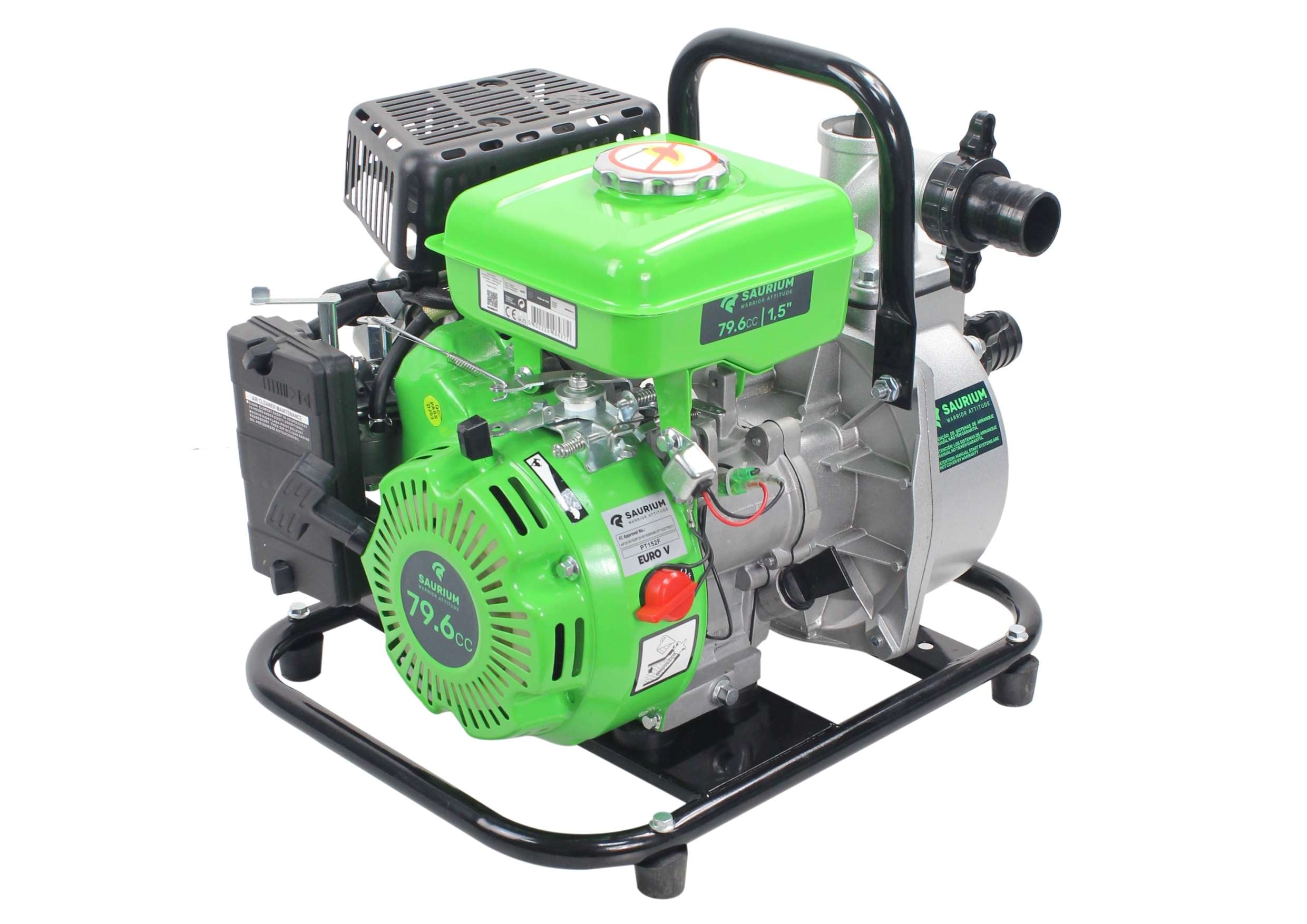 Motobomba 79.6cc, 1.5", 17m³/h Saurium