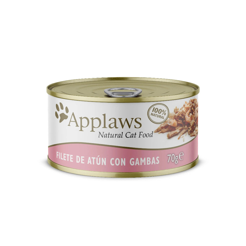 Alimento Húmido Applaws Filete Atum e Camarão 70g