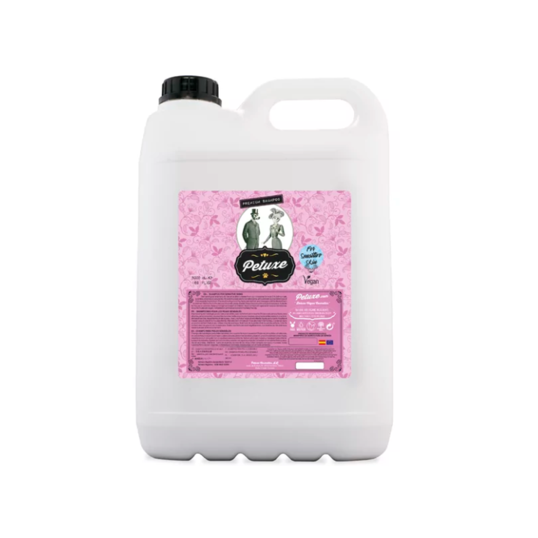 Champú hipoalergénico Petuxe para pieles sensibles, 5 litros
