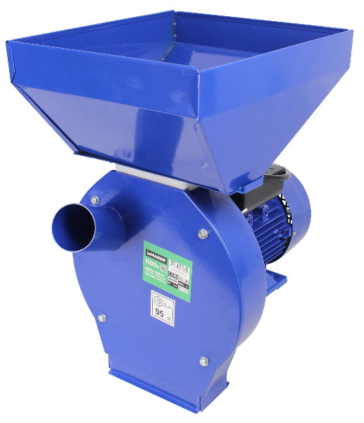 Molino de grano de 1100 W y 170 mm con trituradora de Carolo Mader 