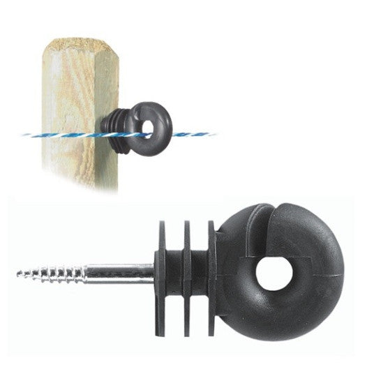Pack Isoladores Fio Rosca madeira fi5