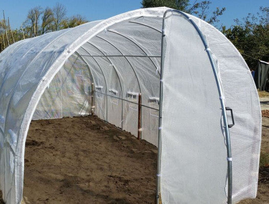 Estufa Agrícola 8x3 m Premium (2 Portas – Estrutura Forte 9 Arcos)