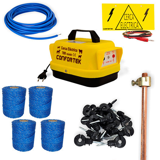 Kit completo cerca Eléctrica Ovelhas 7000 - 800m fio