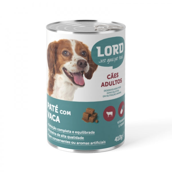 Patê Lord Cão Pedaços Vaca com Molho 410gr