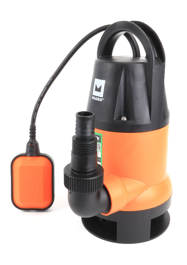Bomba Submersível Águas Sujas, 400W, 8000 L/h Mader