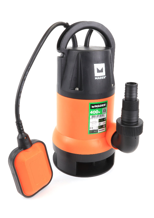 Bomba Submersível Águas Sujas, 400W, 8000 L/h Mader