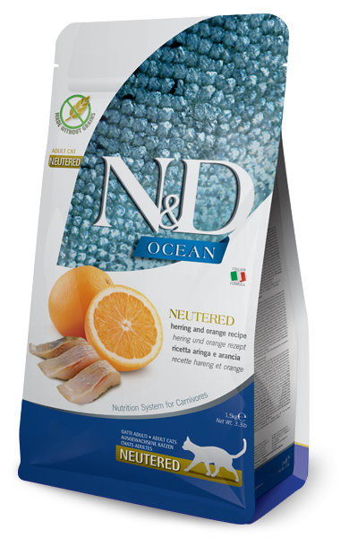 Farmina N&D Ocean Neutered Cat Herring & Orange