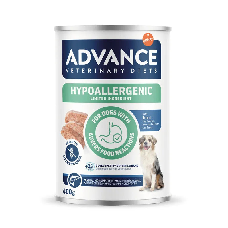 Advance Veterinary dog diets wet Hypoallergenic Trout