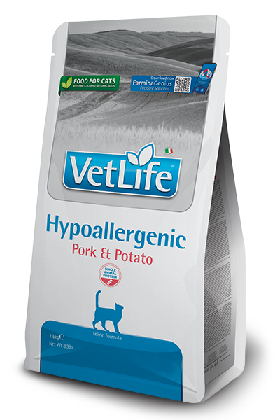 Farmina VetLife Cat Hypoallergenic Pork & Potato 1.5Kg