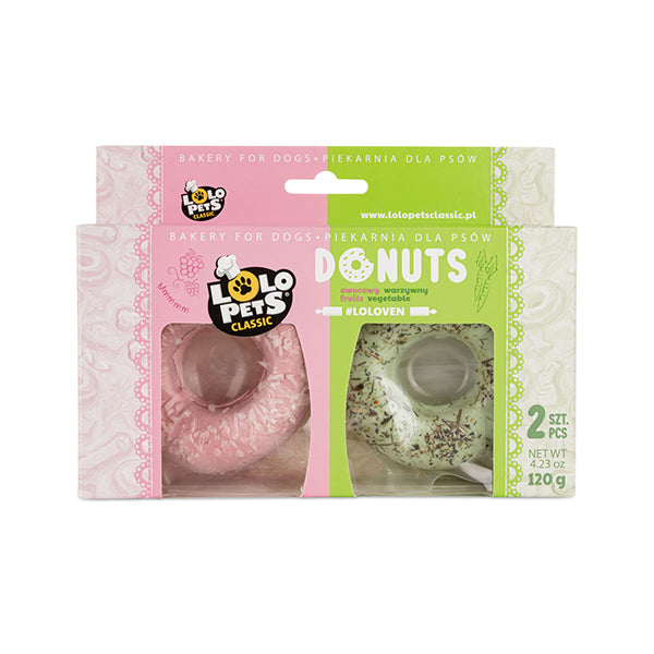 Donas para perros con frutas y verduras