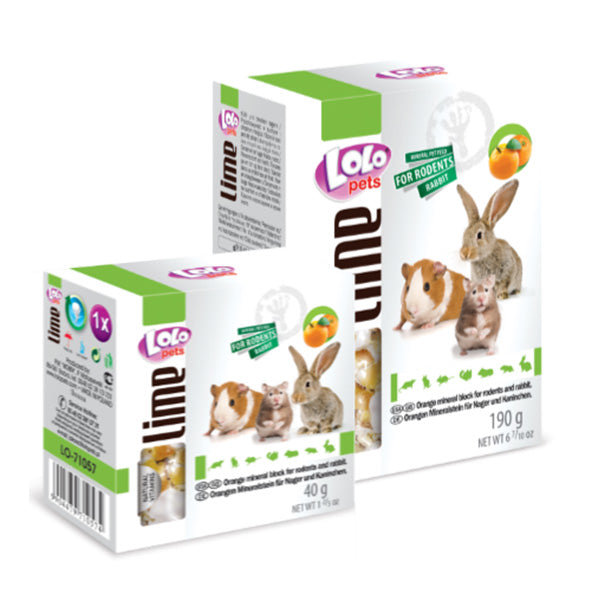 Bloco Mineral XL de Laranja para Roedores 190G