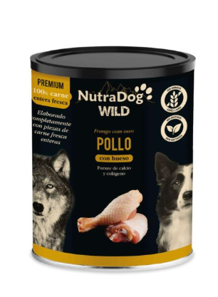 Patê NutraDog Wild Frango 400gr