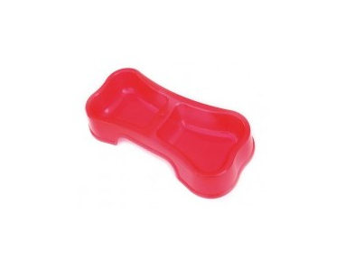 Comedouro Duplo em forma de Osso