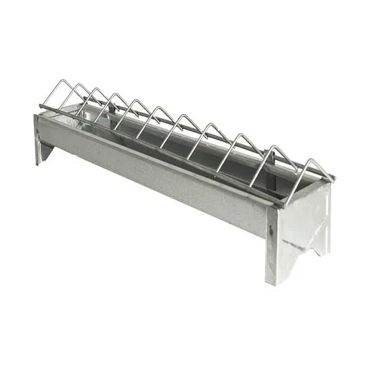 Comedouro 1ª idade galvanizado com Grelha