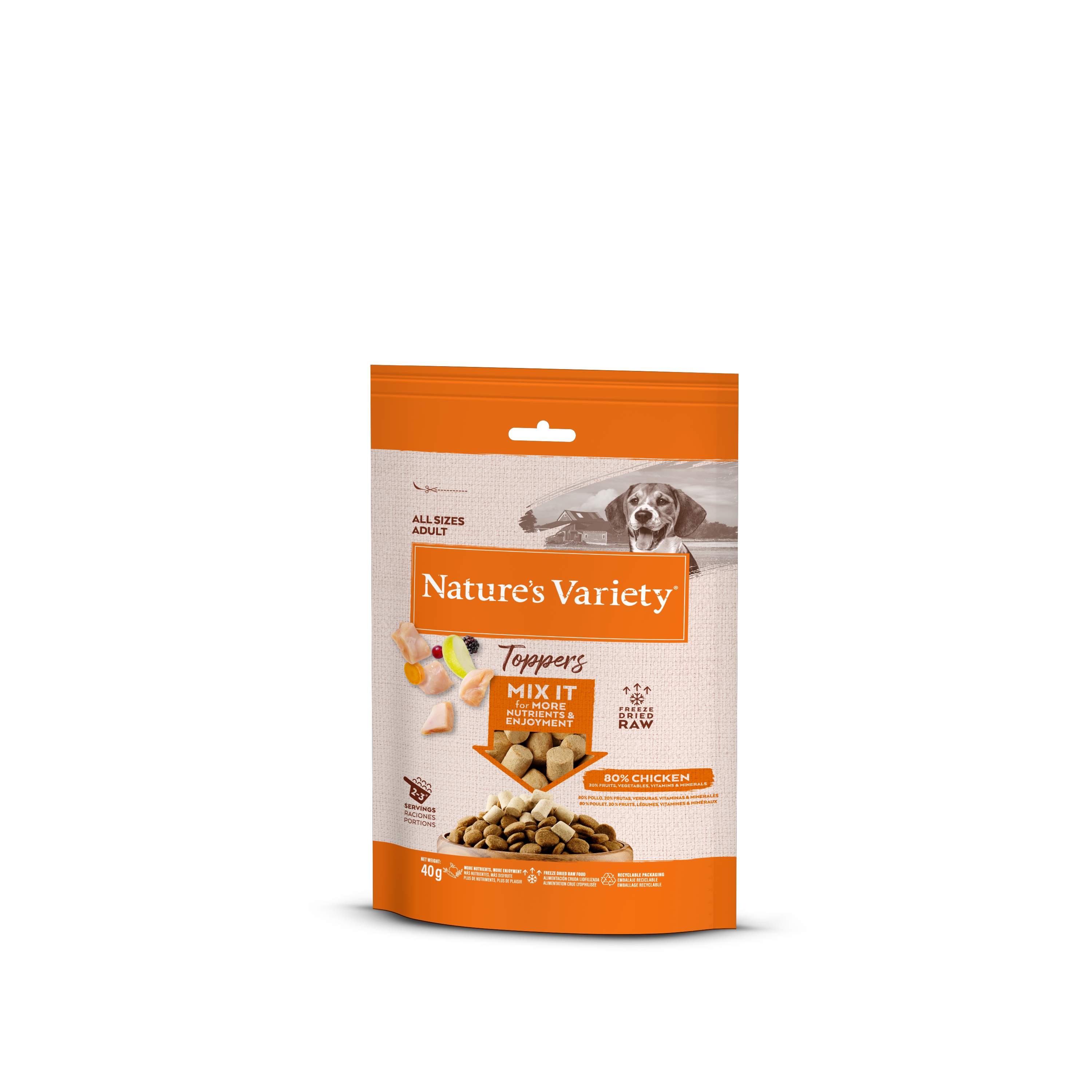 Nature’s Variety Toppers Snacks Chicken 40gr