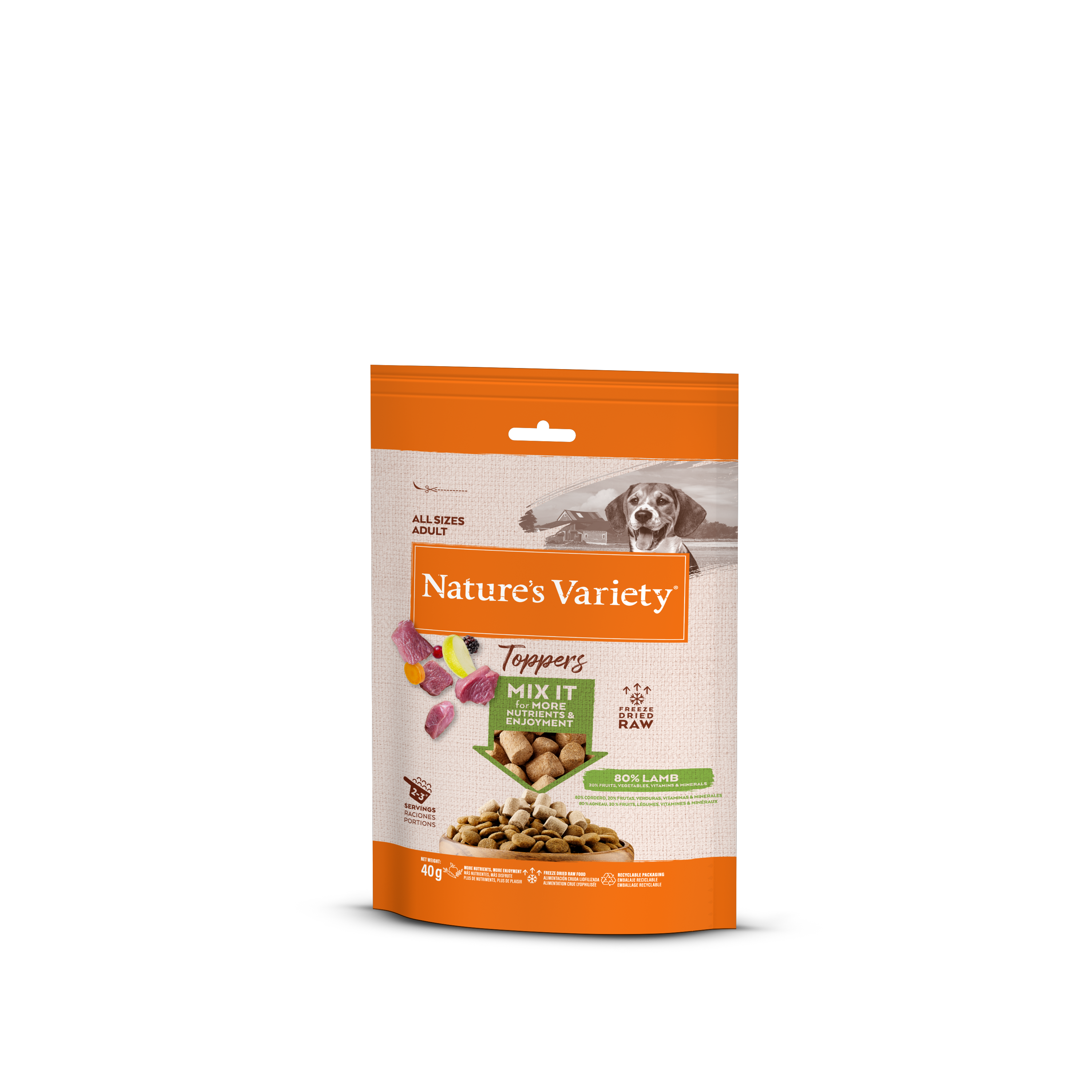 Nature’s Variety Toppers Snacks Borrego 40gr