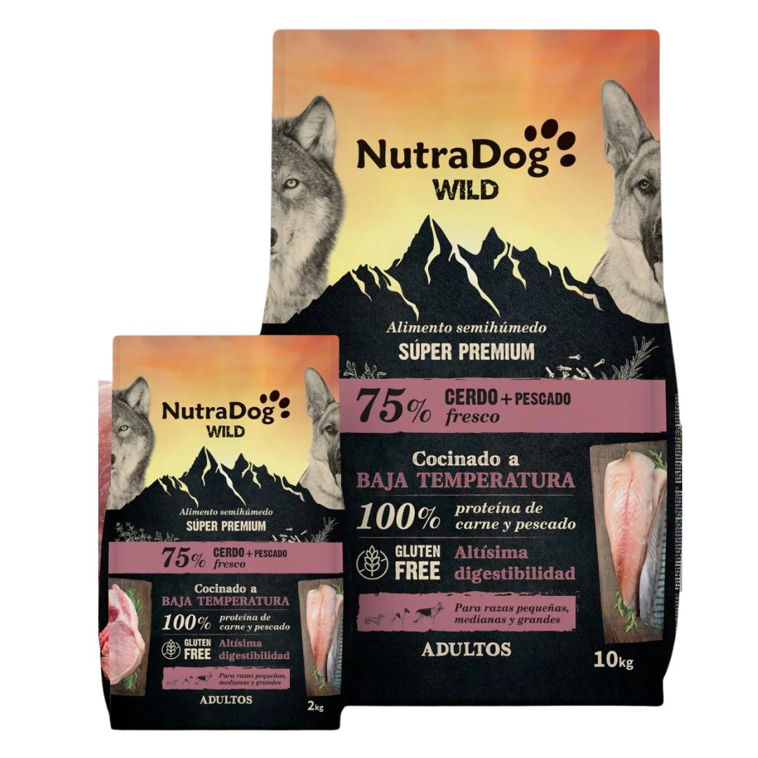 NutraDog WILD 75% Porco + Peixe