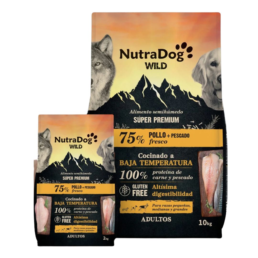 NutraDog WILD 75% Frango + Peixe