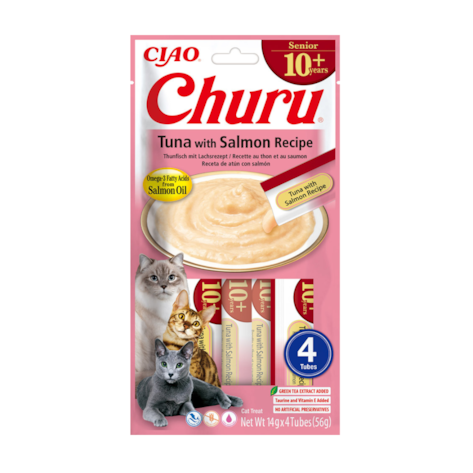 Churu Cat Senior Receita de Atum + Salmão 56g