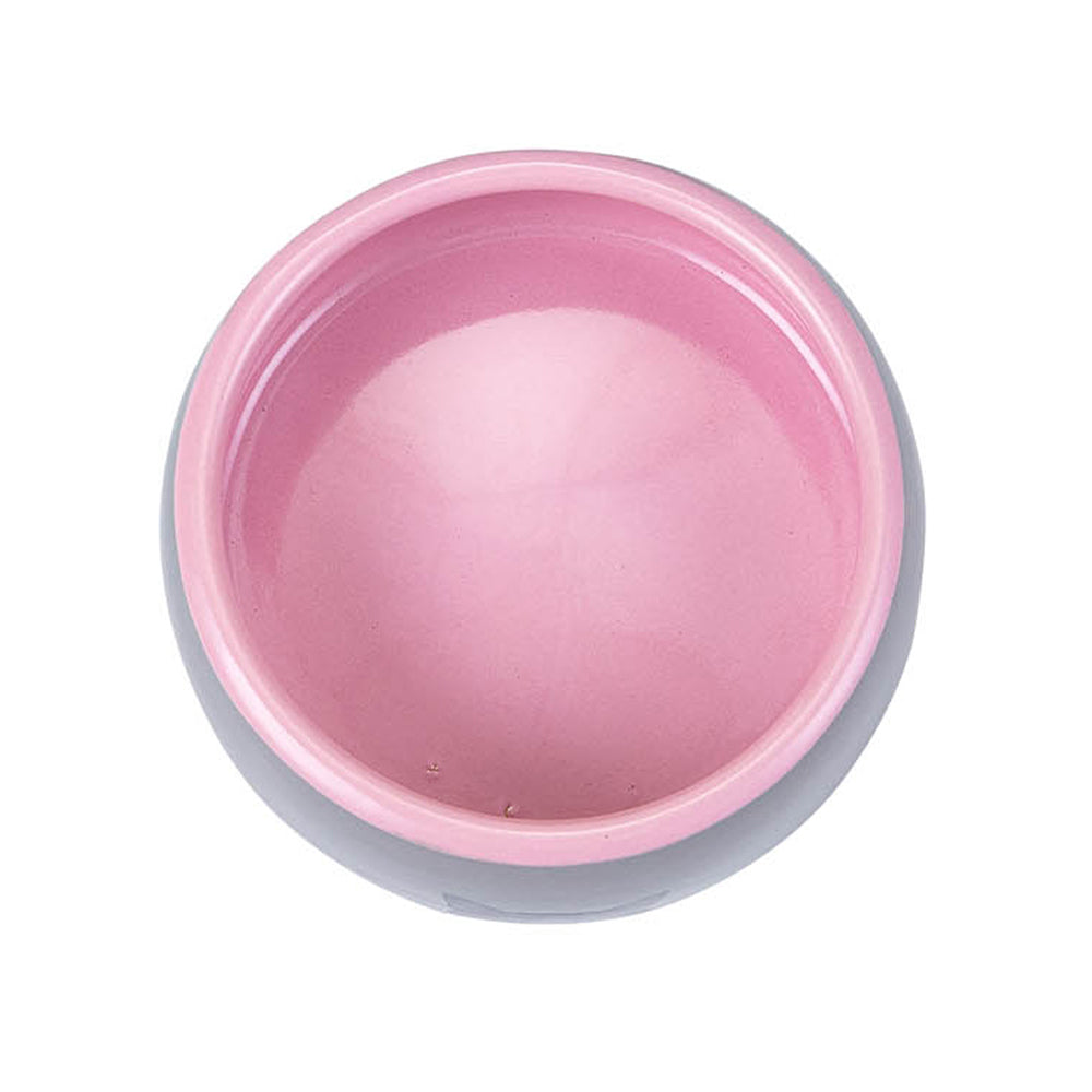 Comedouro Tabby Cat White and Pink 250ml
