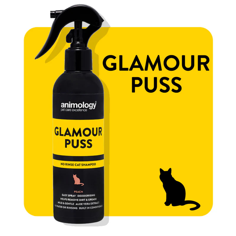 Champú sin aclarado Animology Glamour Puss para gatos 250 ml | Melocotón