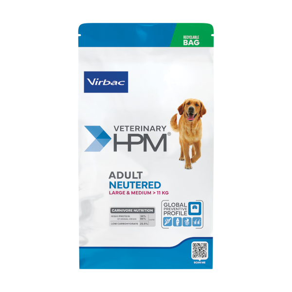 Virbac HPM Adult Neutered Dog Large & Medium 12 Kg