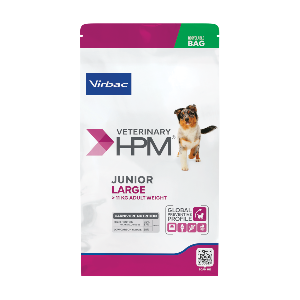 Virbac HPM Junior Dog Large 12 Kg