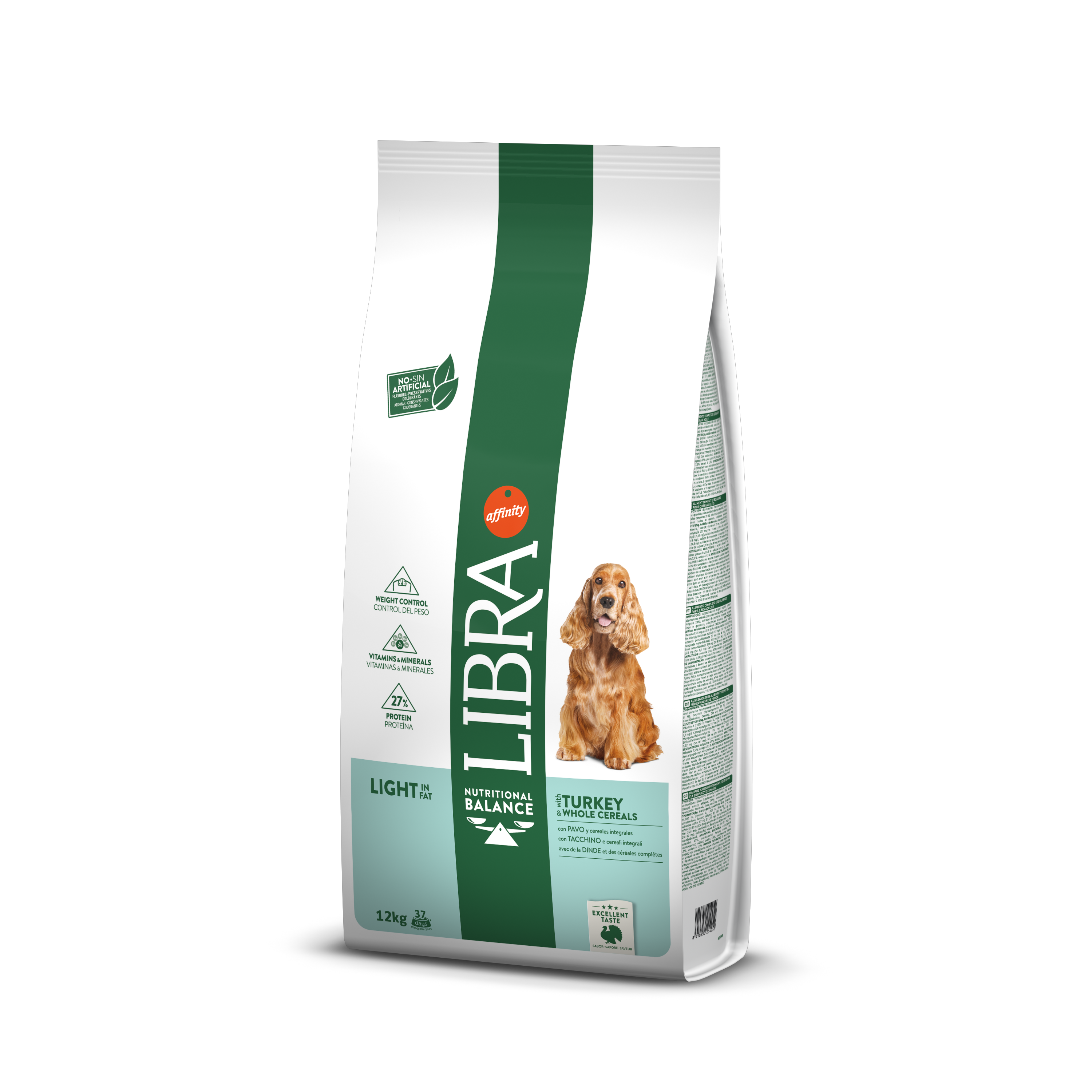 Libra para Cão Light in Fat de Peru e Cereais Integrais