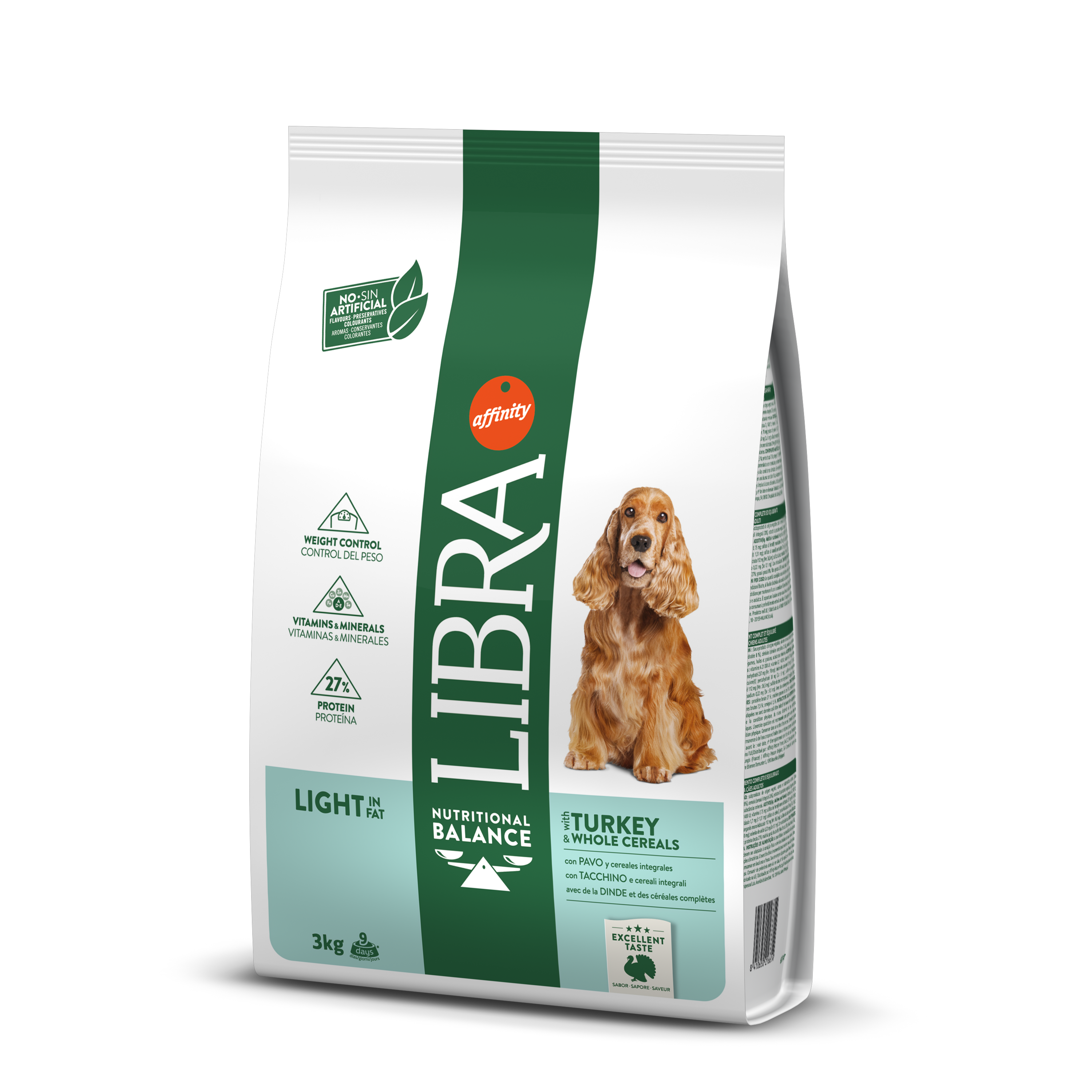 Libra para Cão Light in Fat de Peru e Cereais Integrais