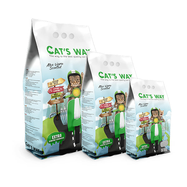 Cat´s Way Areia Aglomerante com Aroma Aloe Vera