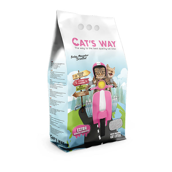 Cat´s Way Areia Aglomerante com Aroma a Talco