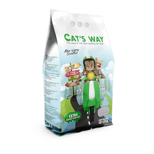 Cat´s Way Areia Aglomerante com Aroma Aloe Vera