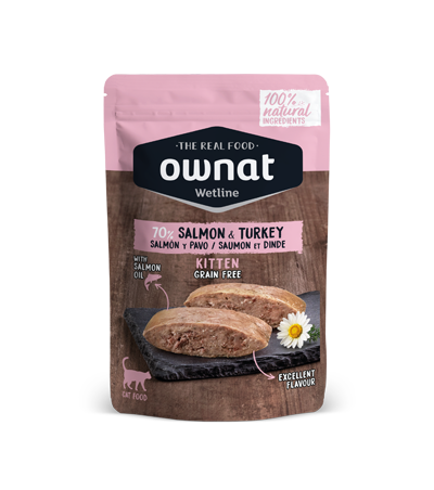 OWNAT WETLINE KITTEN Salmon & Turkey (CAT)