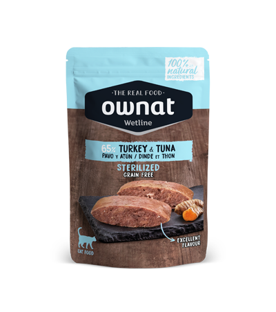 OWNAT WETLINE STERILIZED Turkey & Tuna (CAT)