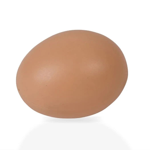 Ovo galinha artificial plástico - Index Castanho