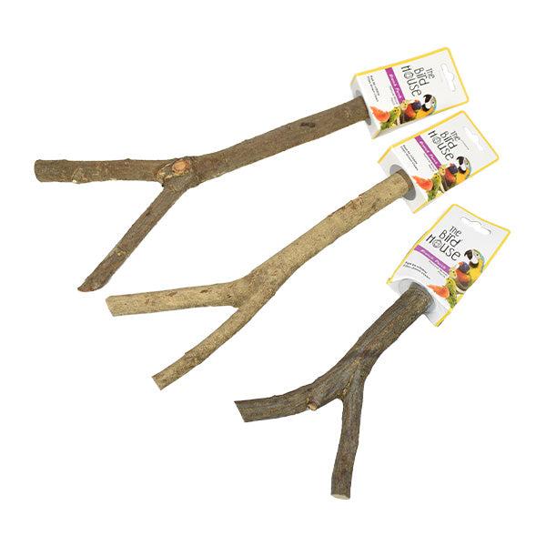 Poleiro de Ramo Natural para Pássaros