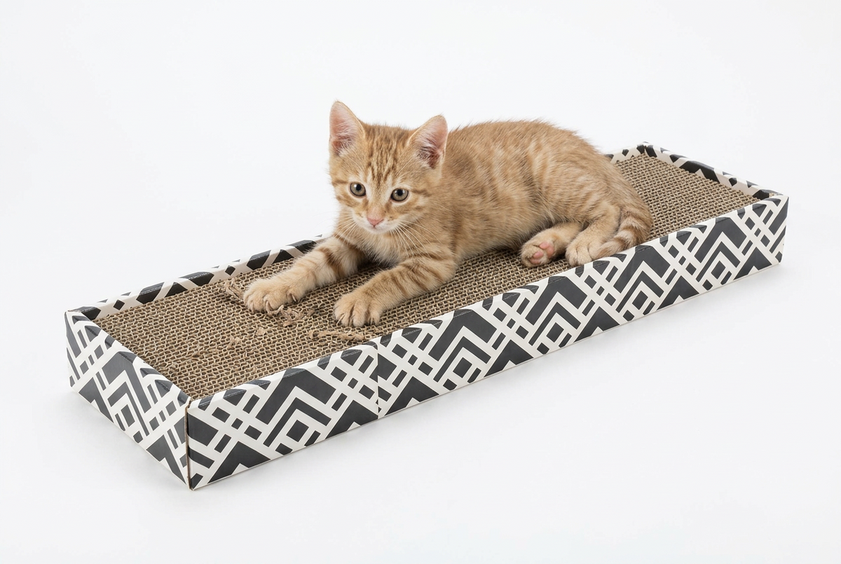Arranhador em cartão Scratchy com Catnip Trixie