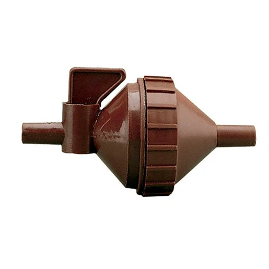 Torneira passagem com filtro inox