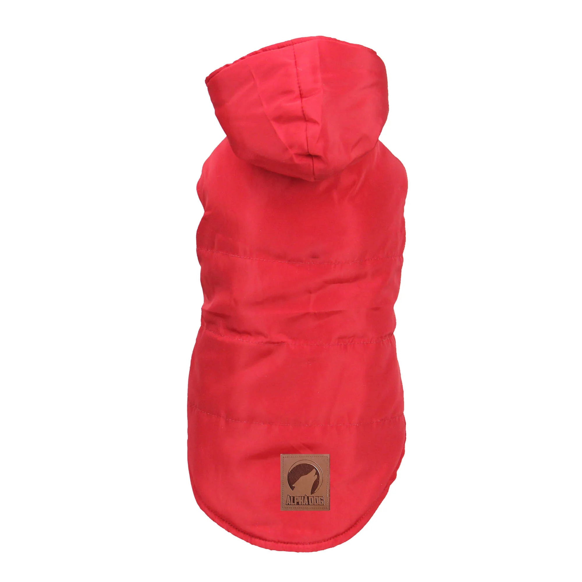 Anorak con capucha roja