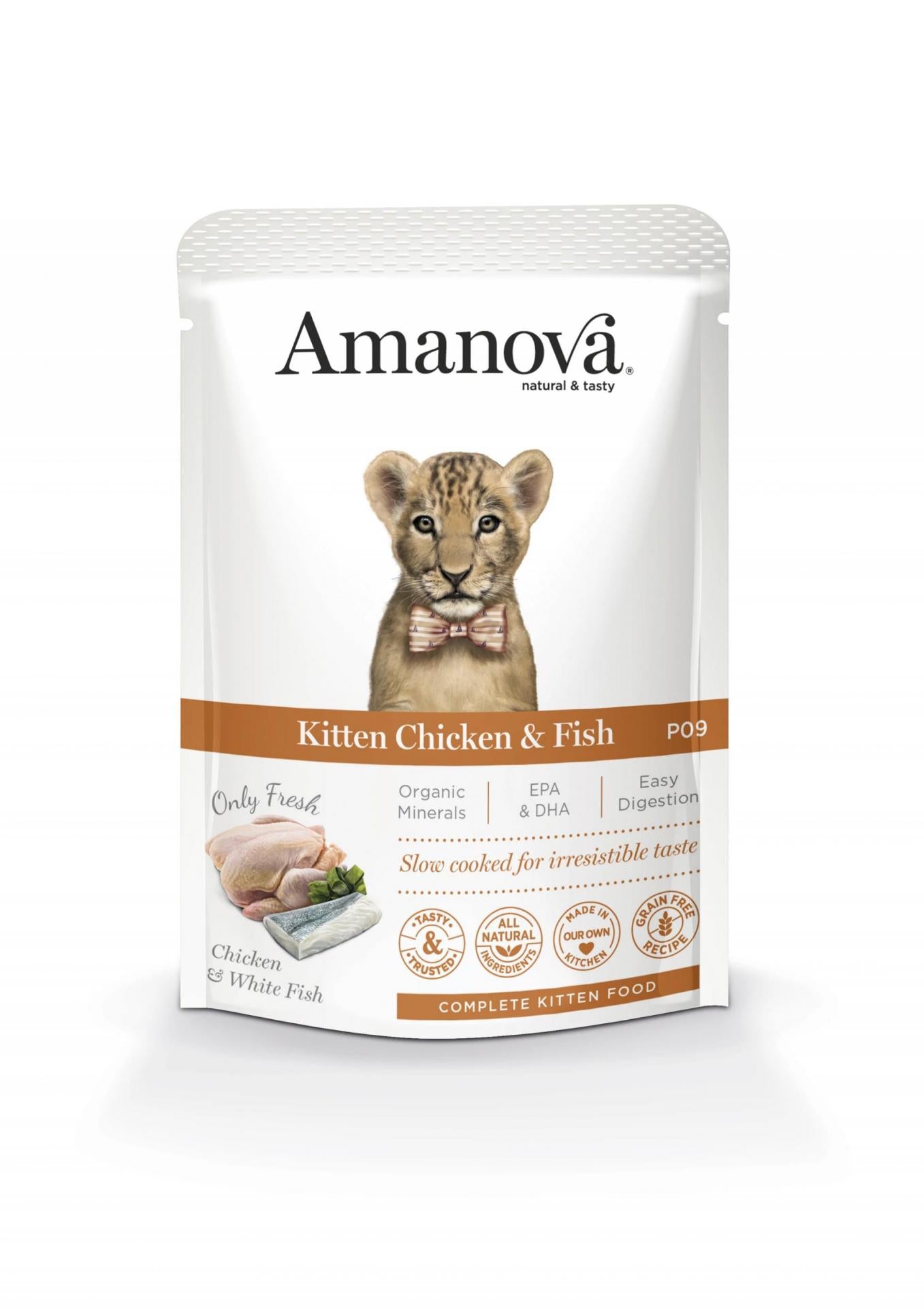 Alimento Húmido Amanova Kitten Chicken 85g